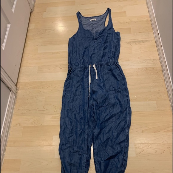 Light denim jumper one piece - Picture 3 of 5